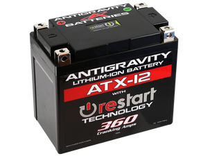 Antigravity ATX12 Re-Start Lithium Motorcycle Battery (360 CCA)