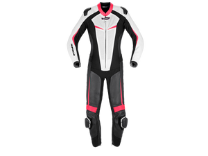 SPIDI "Perforated Pro Lady" Motorcycle Racing Leather Suit Black/Fuchsia