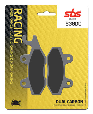 SBS Dual Carbon "Racing" Brake Pads 638 DC - Front